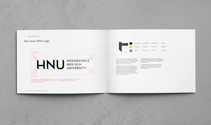 hnu hochschule neu-ulm corporate design